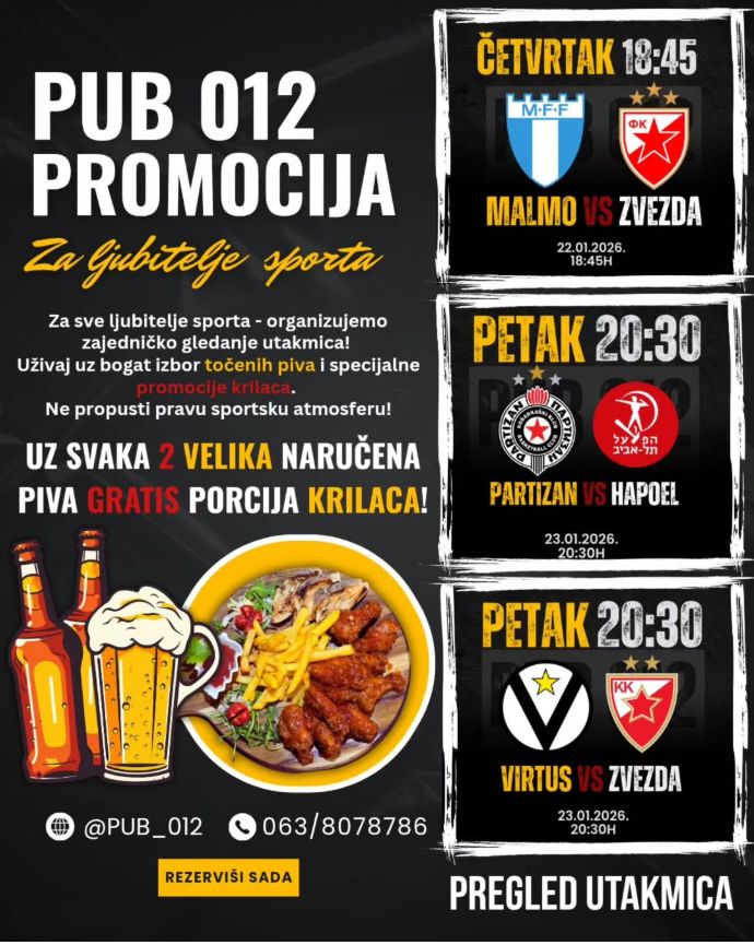 Plakat: Tri utakmice u dva dana, PUB 012 Požarevac