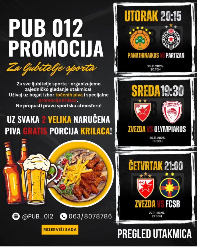 Plakat: Tri utakmice u tri dana, PUB 012 Požarevac